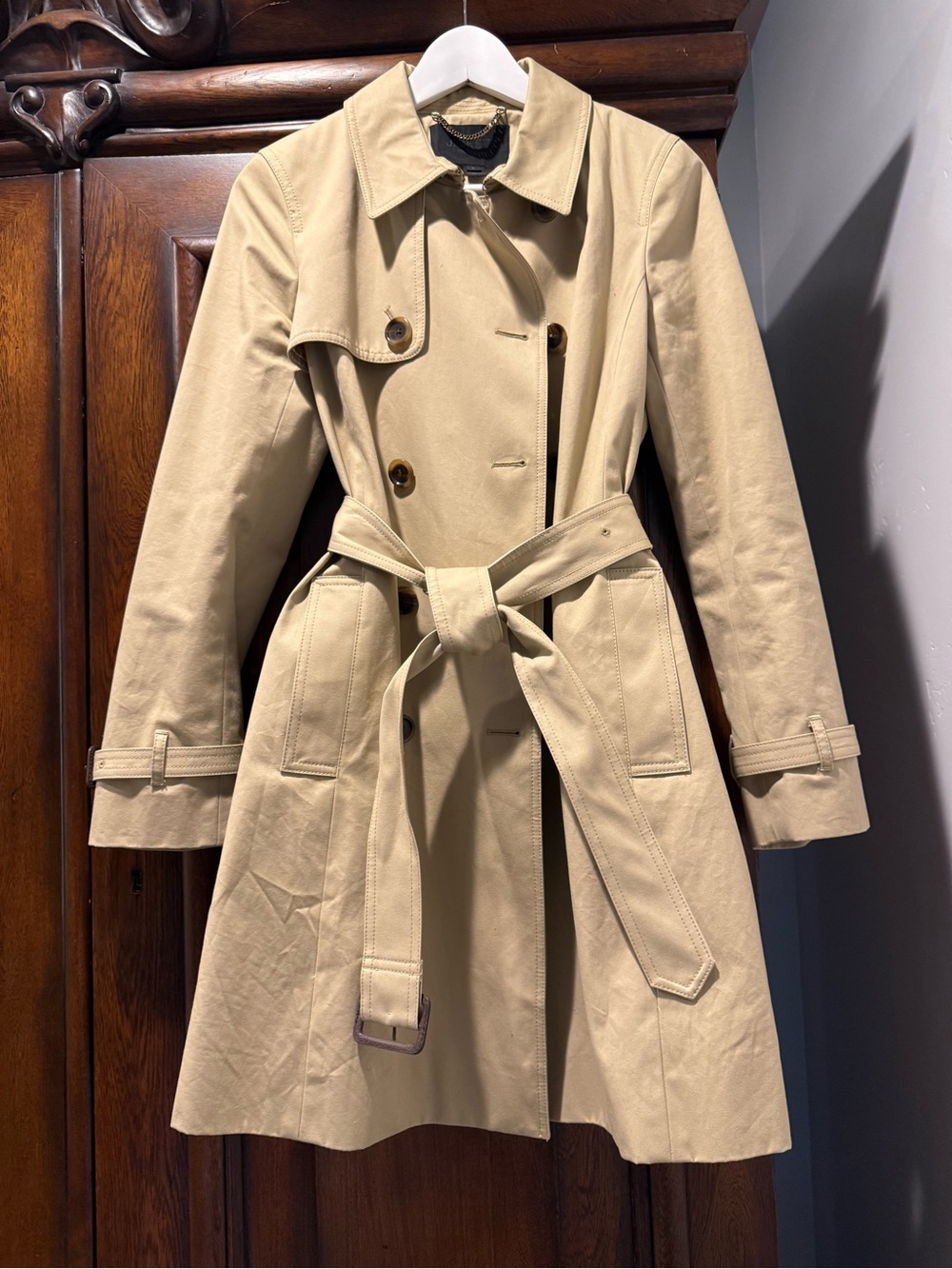 J.Crew Collection Classic Icon Trench Coat with Belt - Picture 4 of 6